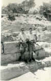 What the well dressed airman carried for a day out in early 1957. Taken at Salamis.